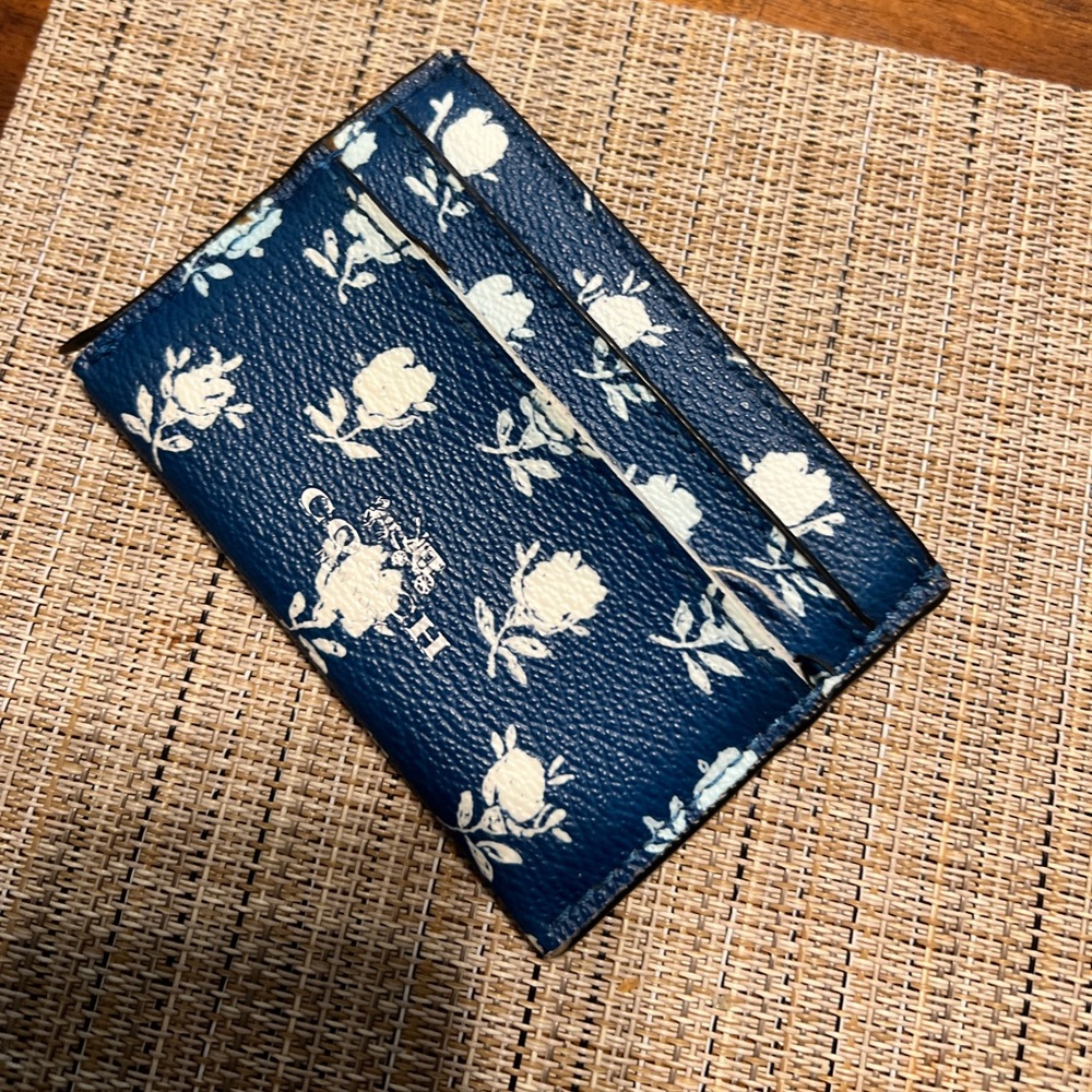 Coach Card Case Spring Floral
